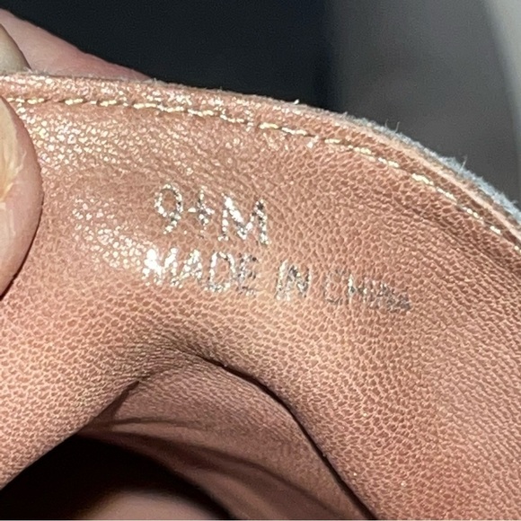 Linea Paolo Felicia Gray Perforated Suede Wedge Sneaker Booties - Picture 9 of 10